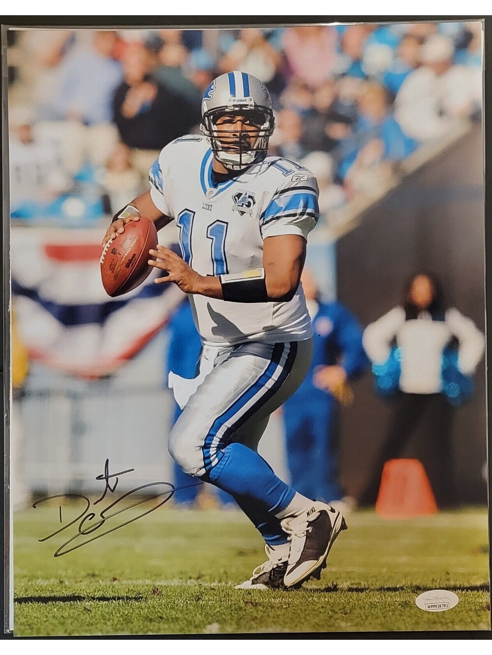 Daunte Culpepper Detroit Lions NFL Autographed Signed 11"x14" Photo JSA